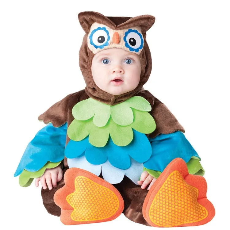 Anime Newborn Baby Clothes Set Climb Bodysuit Infant Owl Dinosaurs Baby Boys Casual Jumpsuit Halloween 0-3 Years