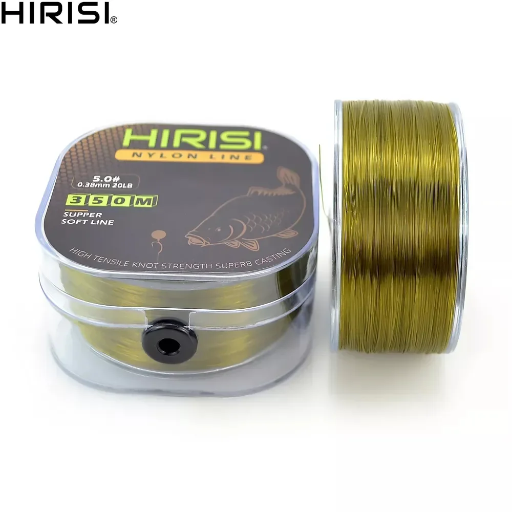 Ligne de pêche Hirisi 350m monofilament nylon super résistante pour carpe made in Japan