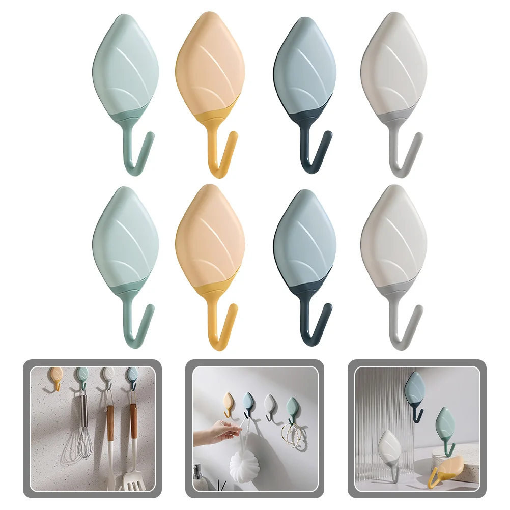 

8 Pcs Wall Hanger Adhesive Hooks Hanging Key Wall-mounted Cute The Hips Small Rack