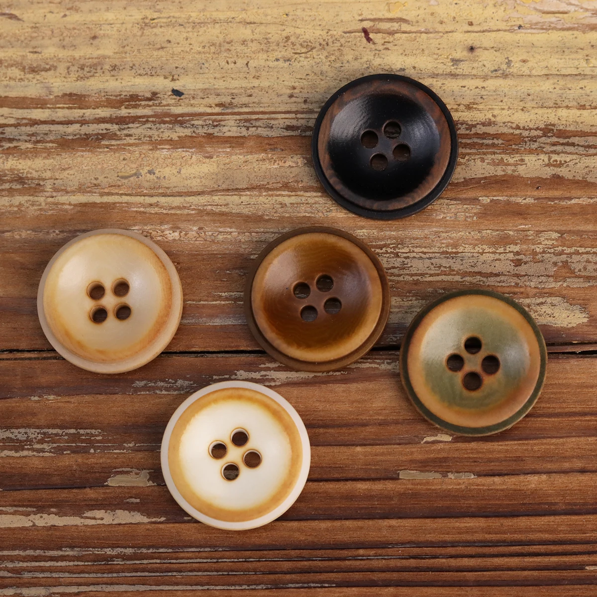 Retro Style New Corozo Fruit Buttons For Clothing Dress Shirt White Black Beige Green Sewing Accessories Coat Jacket Blazer 3