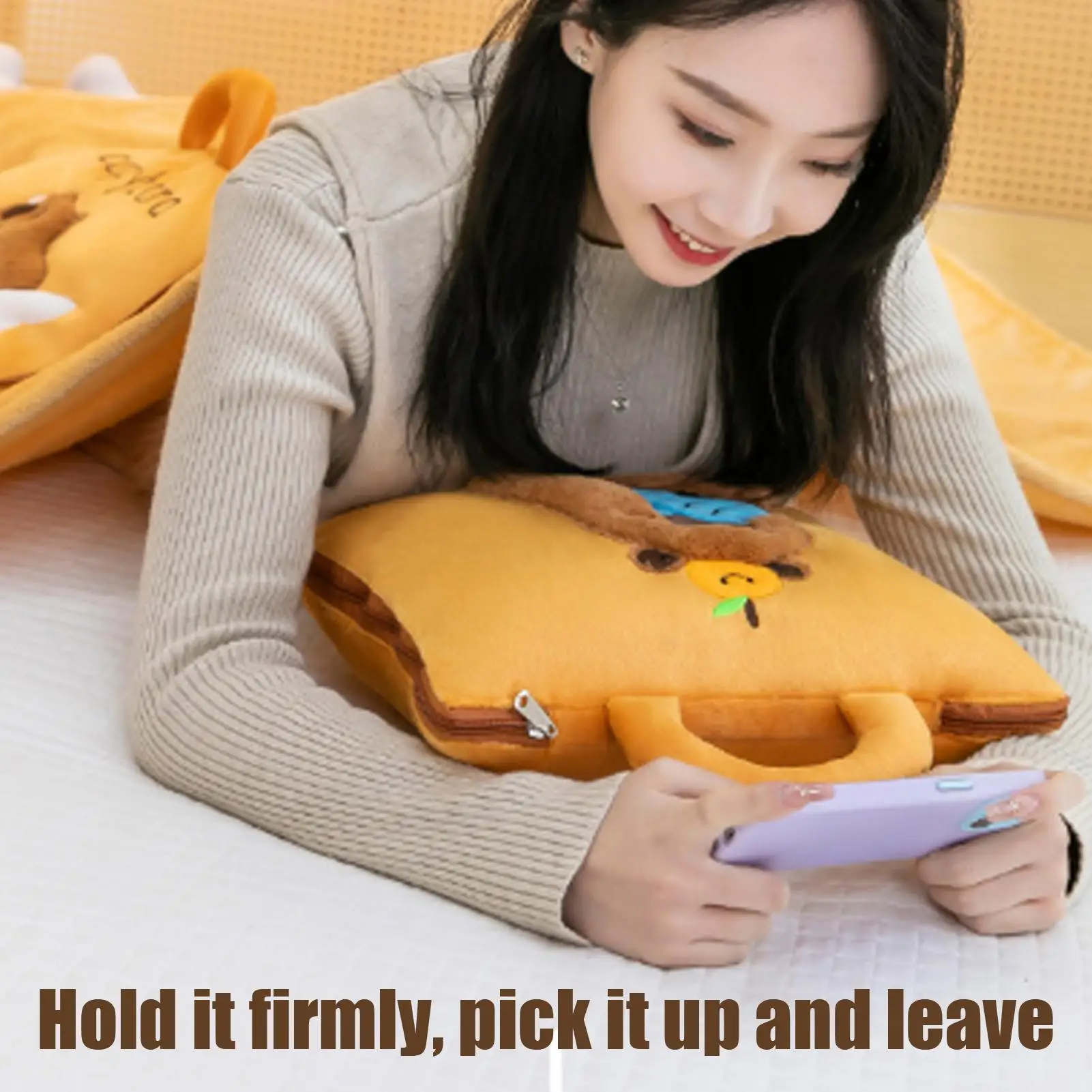 Capybara Travel Blanket Pillow 4
