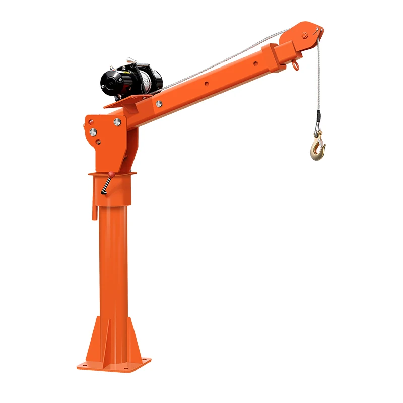 

Vehicle-mounted crane lifting 1 ton 12v24v home 220v mobile lifting small crane truck cantilever crane 500kg