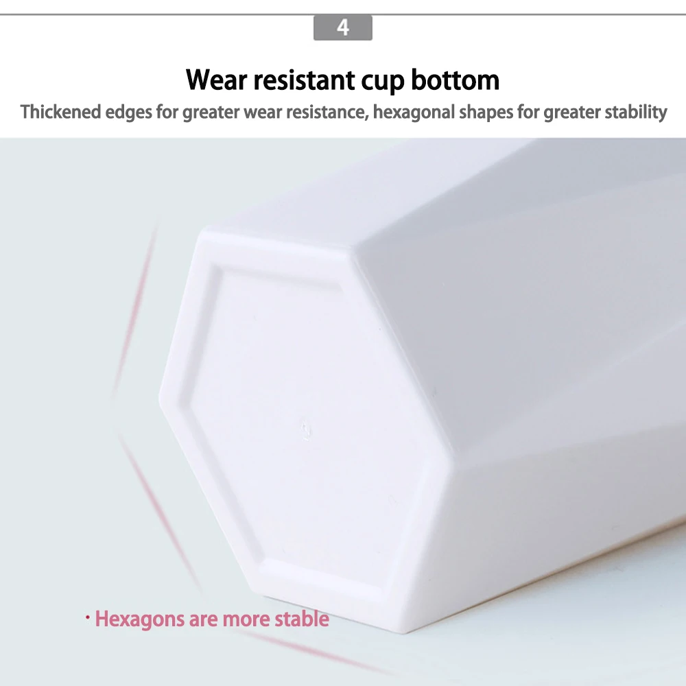 Diamond Pattern Mouthwash Cup 300ml Bathroom Toothbrush Holder_voghion.com