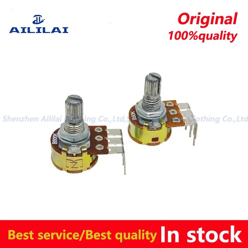 WH148 Linear Potentiometer Bending Feet With Switch B2K B5K B10K B20K B50K B100K B250K B500K 15mm Shaft 3pin Nuts Washers 5pcs,multiturn potentiometer,linear potentiometer,rotary potentiometer,potentiometer kit,trimmer potentiometer,adjustable resistor,potentiometer knobs,electronic components