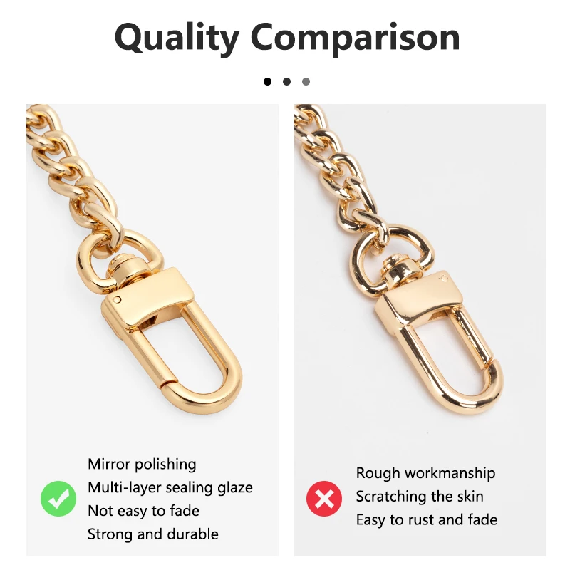Metal Bag Chain Transformation Bag Strap Replacement Underarm Crossbody Shoulder Extension Chains DIY Accessories