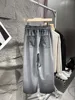 Vintage Mens Casual Pants Loose Fit Straight Trousers Drawstring High Street Hip Hop Personality New Spring Wide Leg Pants Male 4