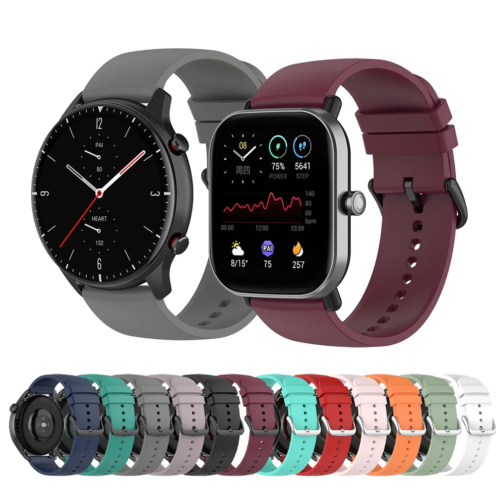 22Mm Silicone Strap For Ticwatch Pro 3 Ultra Gps / Gtx / E2 / S2 / Lte Bracelet Wirststrap Band For Ticwatch Pro X S Bands Belt