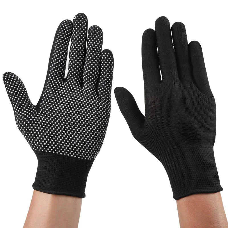 Home Cotton Gloves Dispensing Non-slip Mechanic Gloves Absorb Sweat Work Coldproof Protection Gardening Glove 12Pairs/Bag Cotton Gloves Cotton Work Gloves