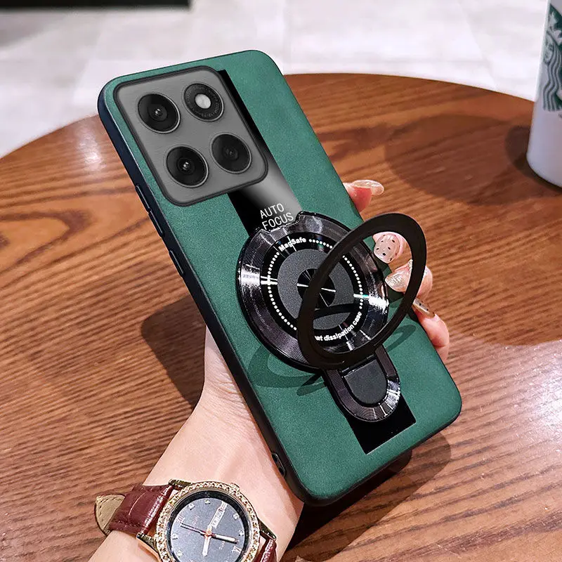 Fashionable Yangba Leather Porsche Skin-Friendly Anti-Fall Phone Case