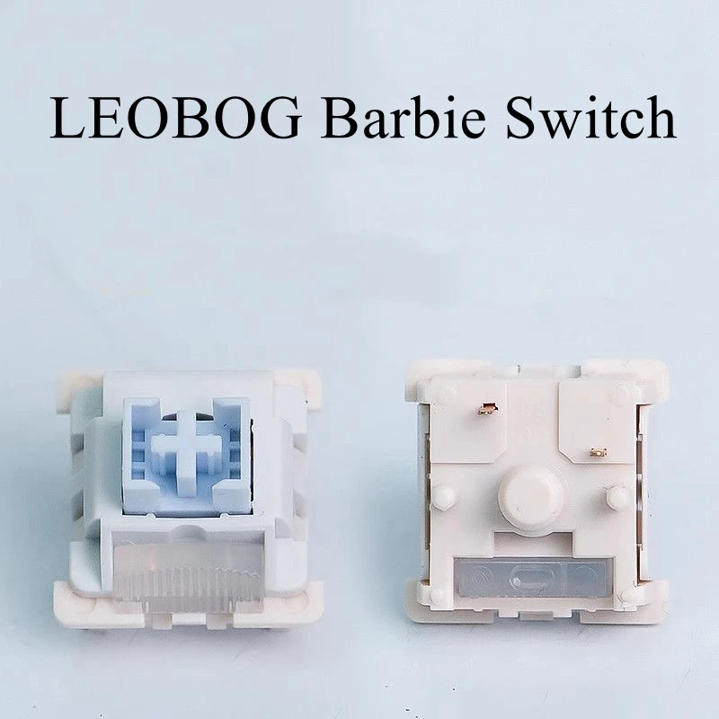 LEOBOG 스위치 5핀 선형 RGB SMD 맞춤형 기계식 키보드 액세서리 모든 POM 소재 HiFi 공장 윤활 35gf