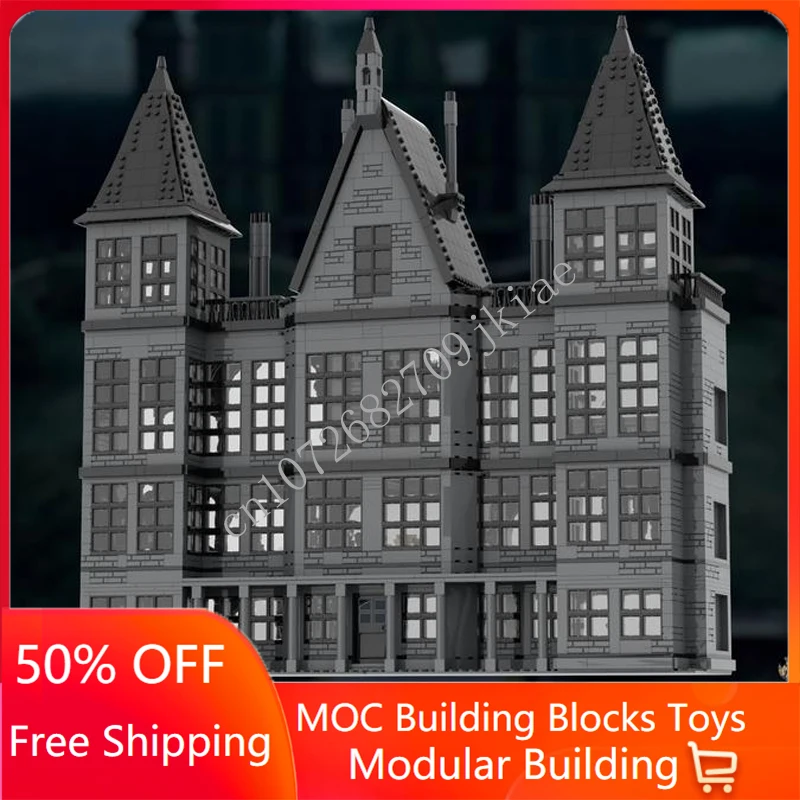 

4064PCS Customized MOC Malfoy Manor Harries street view Model Building Blocks Bricks Set Children birthday toys Christmas gifts
