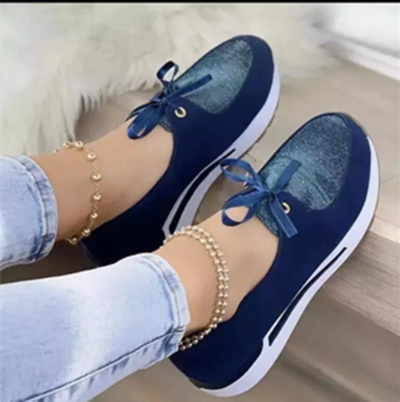 2022 Women's Sneakers Outdoor Ladies Vulcanized Shoes Lace Up Sneakers For Women Solid Color Female Flat Shoes Zapatillas Mujer