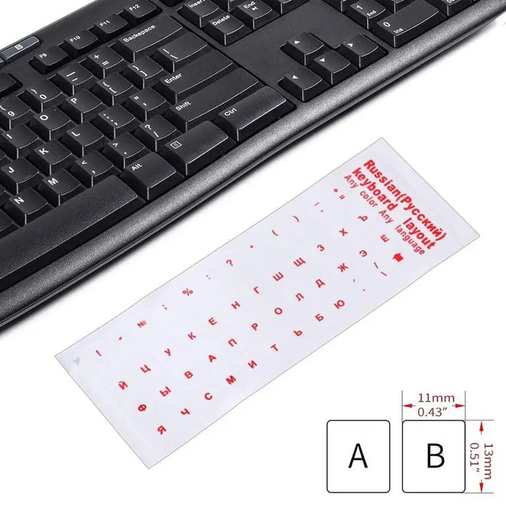 Russian Language Keyboard Sticker Film Language Letter Keyboard Cover For Computer Notebook Dust Protection Laptop Accessories