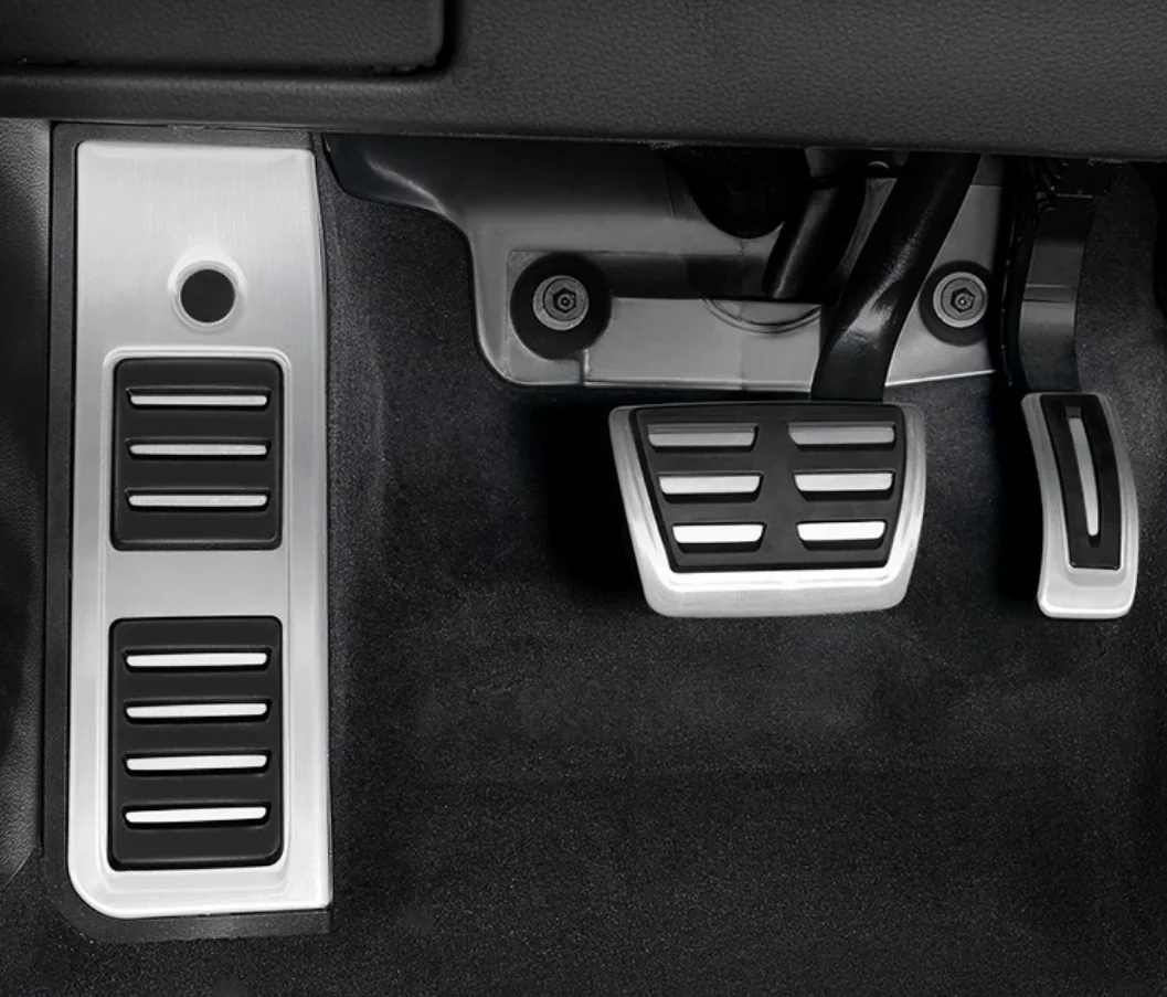 Pedal Rem Mobil Bahan Bakar Karet dan Baja Tahan Karat untuk Audi A6 C8