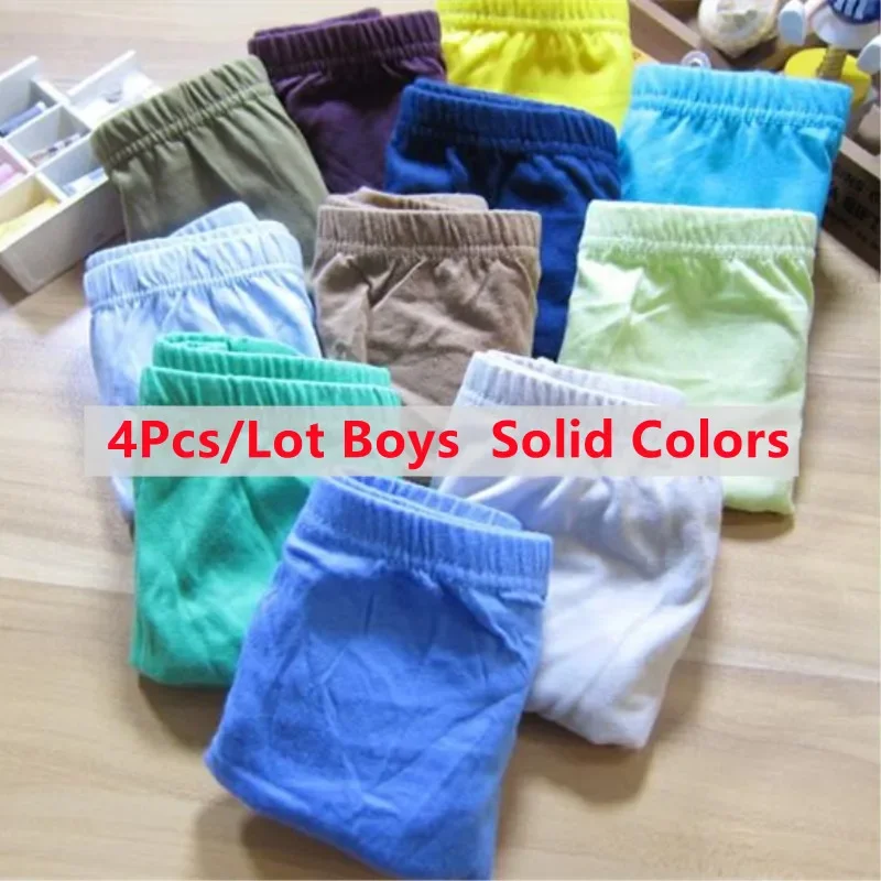 4pcs/lot Panties for Boys Underwear Kids Briefs Children Pants