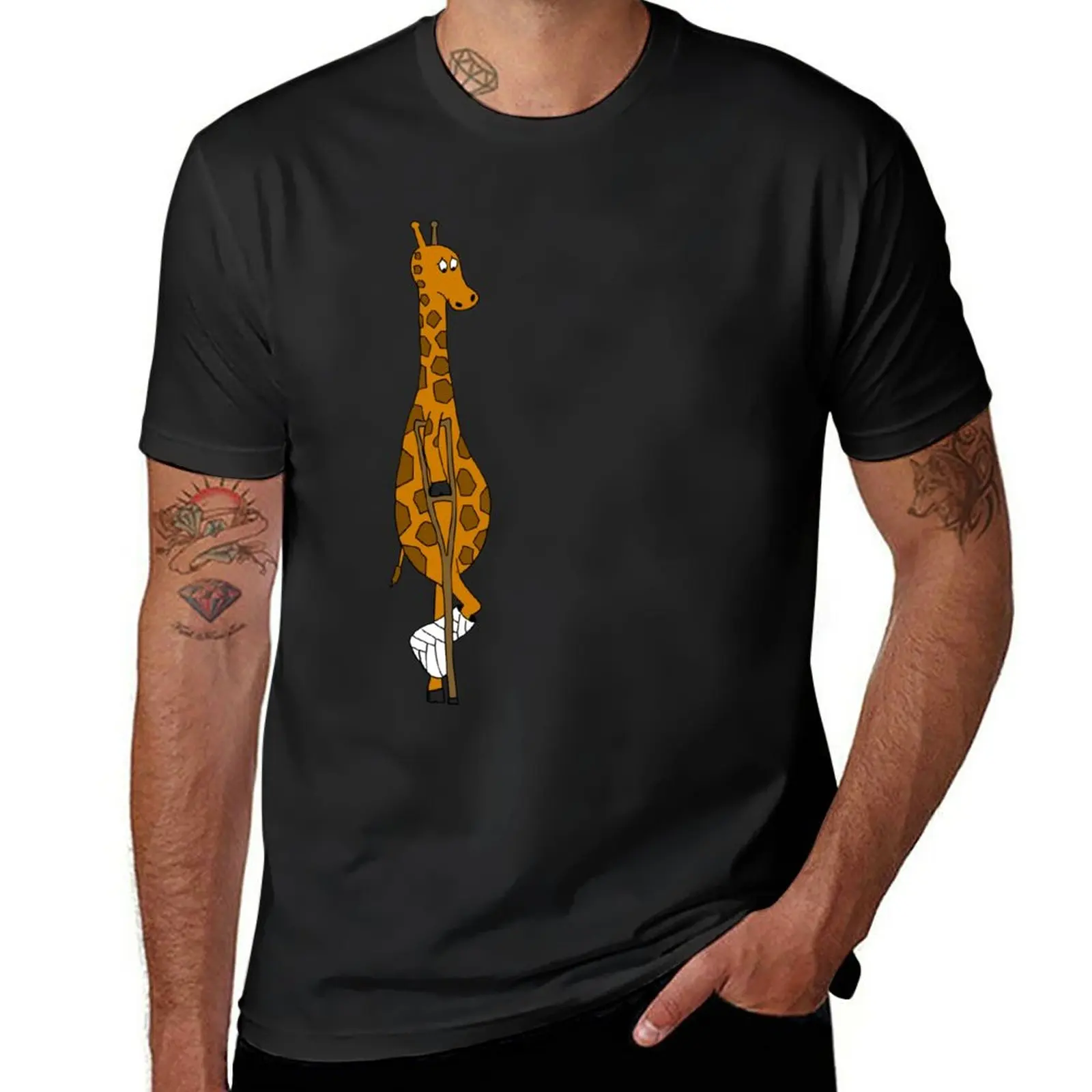 

New Giraffe with Broken Leg T-Shirt funny t shirt sweat shirt t shirt man custom t shirts t shirts for men