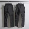 High Street Men's Casual Pants Pockets Design Cargo Pants Cotton Full Length Drawstring Techwear Men's Clothing 2