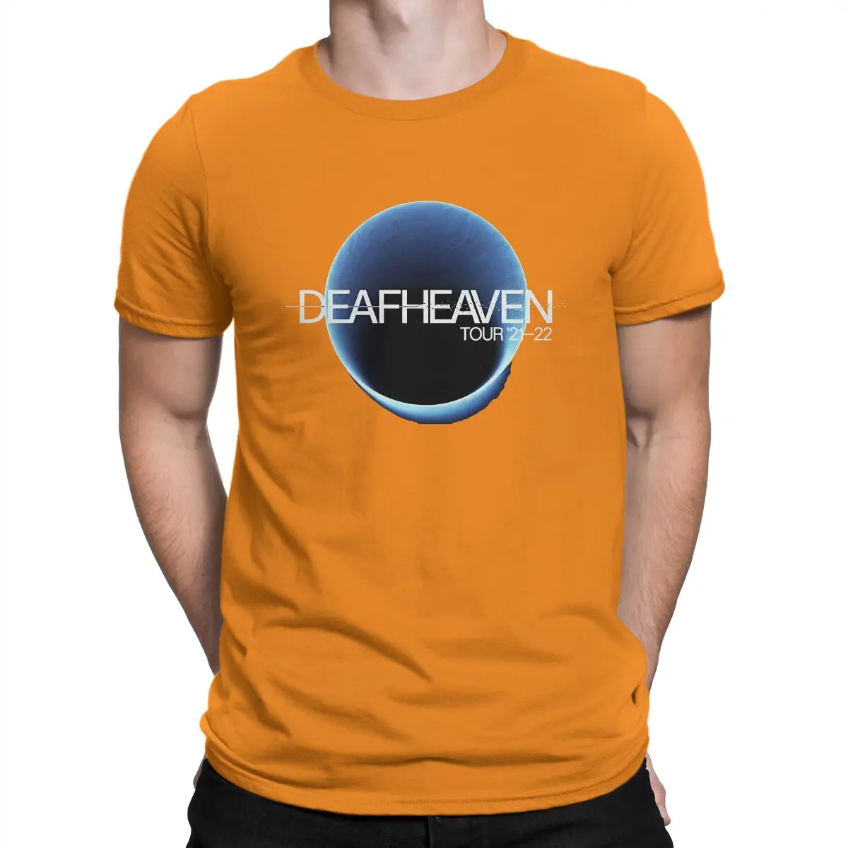 thumbnail image 1 of Camiseta de hombre Deafheaven con el logotipo de la gira, camiseta distintiva, sudaderas Harajuku, estilo hipster, 1 of 7