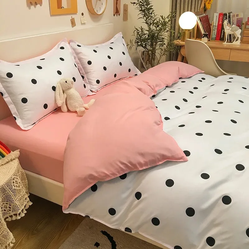 

Комплект постельного белья Speckle для девочек и мальчиков, постельное белье, простыня в клетку, пододеяльник 150x200, односпальный, двуспальный комплект пододеяльников, постельное белье