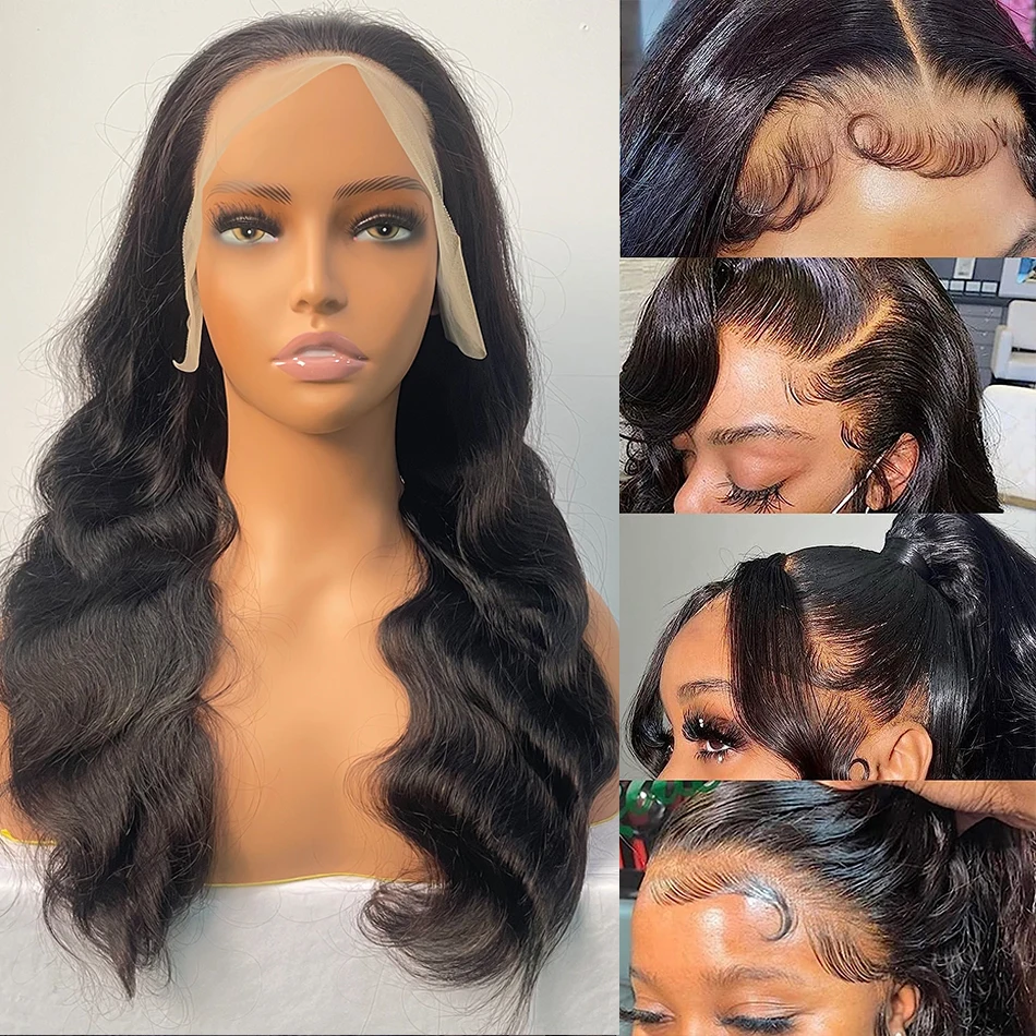 

DreamDiana 10A Malaysian Highlight Body Wave Bleached Knots Frontal Lace Glueless Wig 180 Density 100% Human Hair Lace Front Wig