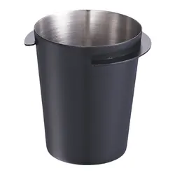 Reusable Espresso Coffee Dosing Cup - Precision Grind Container (Black S)