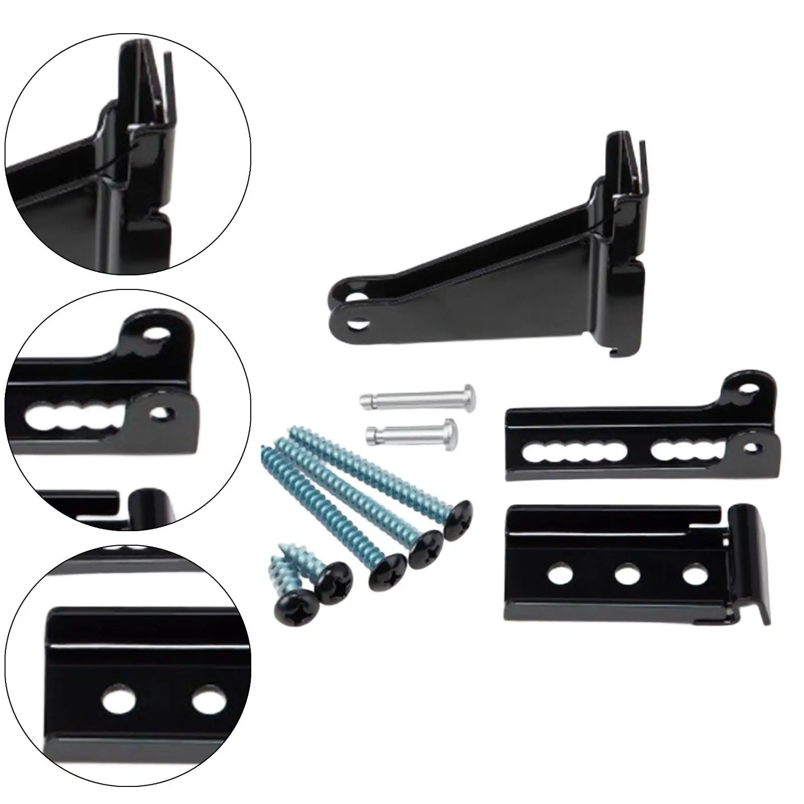 Door Closer Bracket Gate Frame Hardware Kit for Driveway Gates Wood Window