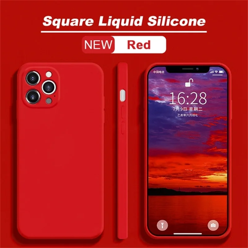 Vibrant Liquid Silicone Luxury Phone Case - Soft Back Cover