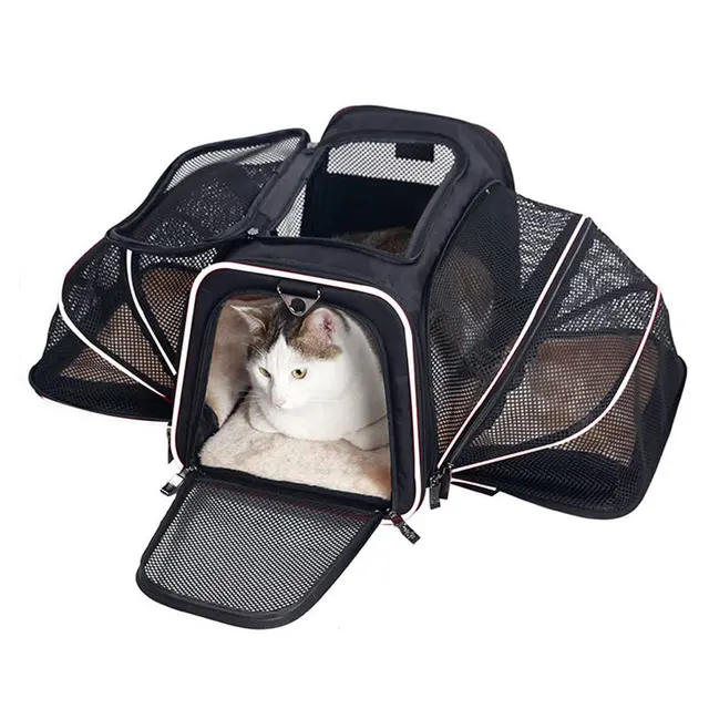 Sac à Dos Pliable et Respirant pour Animaux de Compagnie, Accessoire de Transport pour Chat et Chien 2