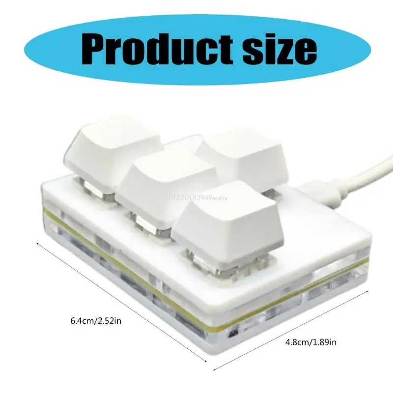 Keyboard 4 Key Direction Arrows Keypad Up Down Left Right Programming USB Mechanical Keypad PC Hot Swappable Keypad - 4