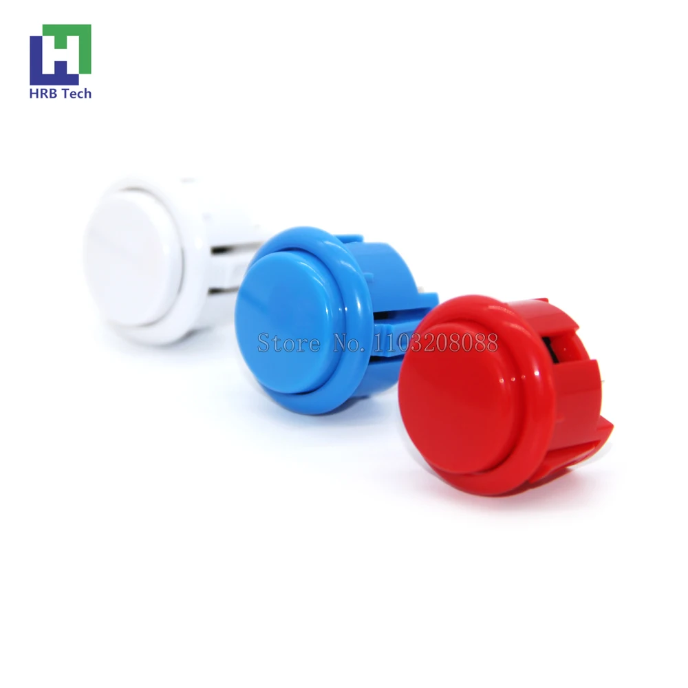 1 Pz 30Mm Arcade Pulsante Built-In Microswitch Copia Sanwa Obsf-30 Per Jamma Videogiochi E Console Di Gioco E Parti Di Macchine Da Gioco