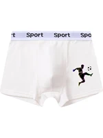 5 pièces mixtes garçons sous-vêtements 8-14 ans doux respirant couleur unie confortable joueur de football garçon boxer slips 95% coton 4