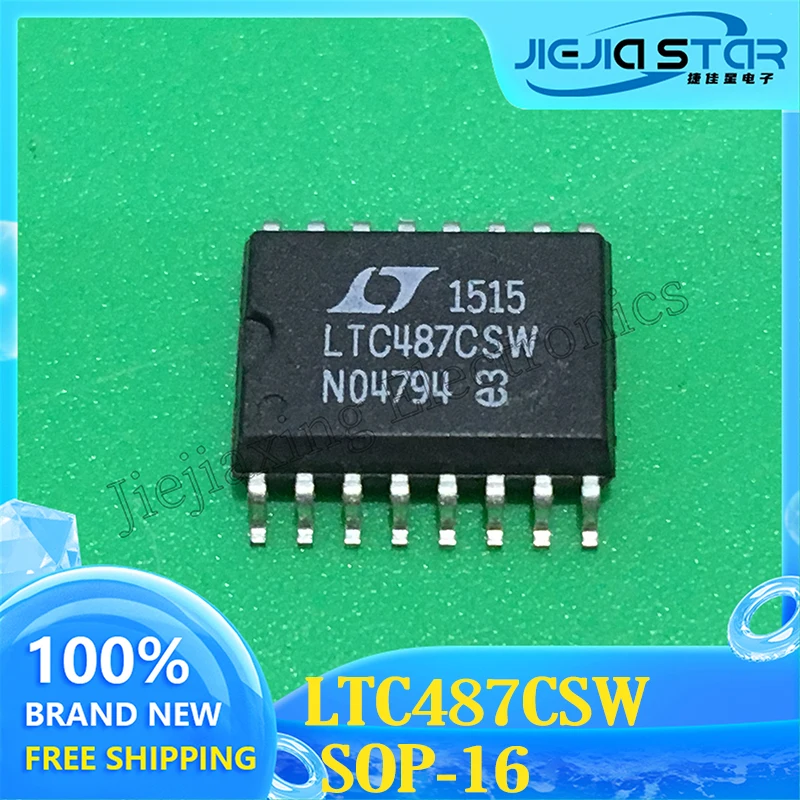 

LTC487CSW чип драйвера, LTC487, 100% новый, оригинальный, SMD, SOP16, электронная лампа
