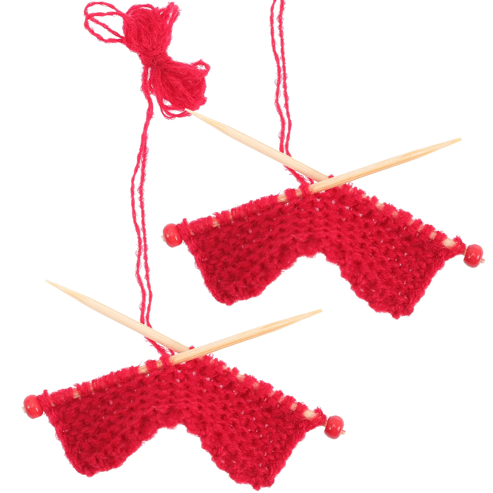 

2pcs Simulation Knit Sweater Prop Miniature Knitting Sweater Mini House Accessories