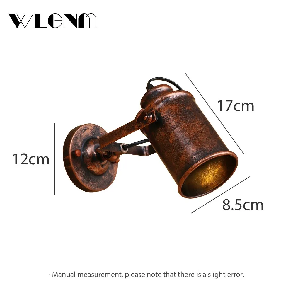 Wall Sconces Light Led Wall Lamp Wall Lamp Vintage Retro Wall Lamp Lights Fixtures For Corridor Loft Cafe Restaurant Industrial Style Indoor Home Decoration E27