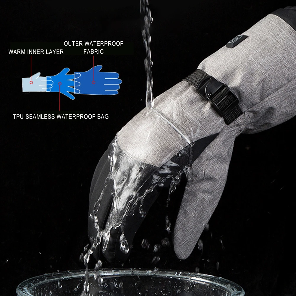USB Rechargeable Heated Gloves 4