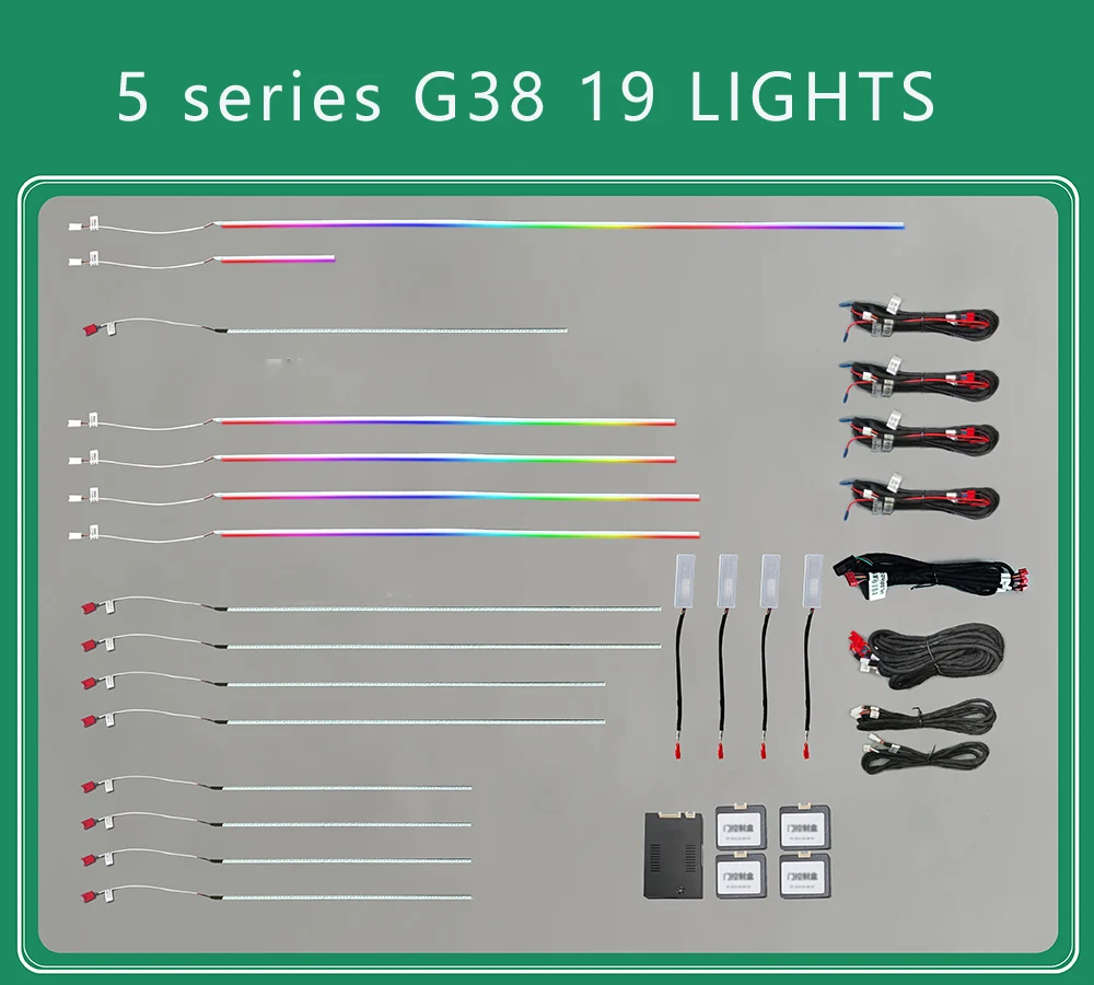 

For BMW G38 Ambient Light includes Central control Footwell Contour Light Symphony Flash Neon Lamp