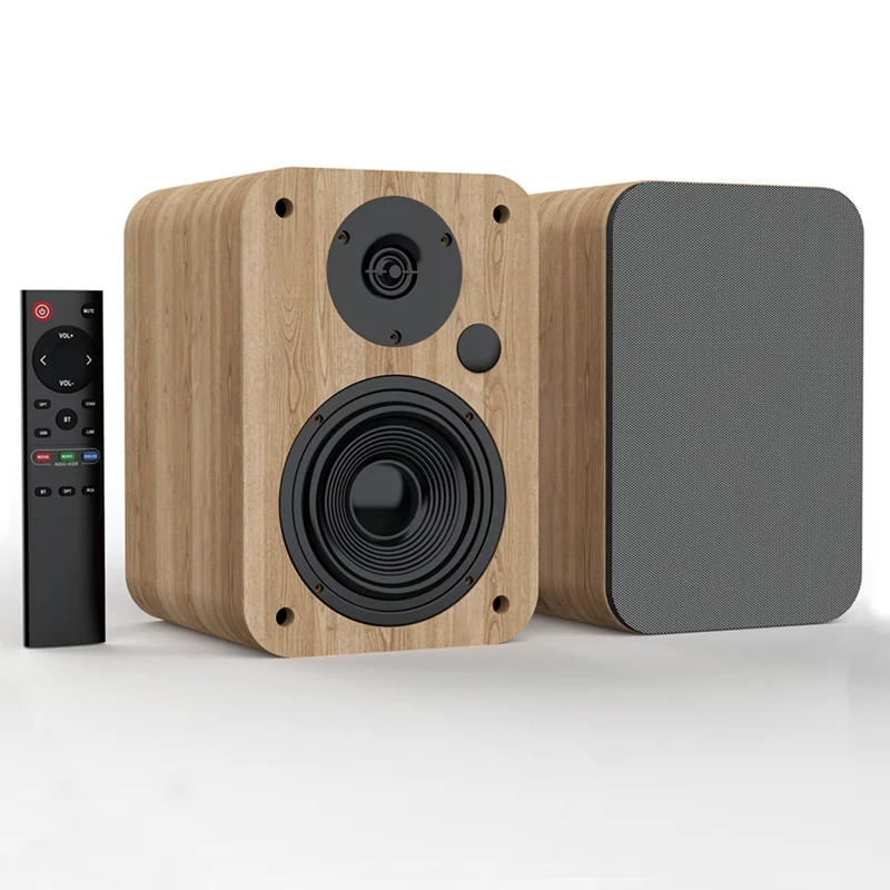 80WWoodenBookshelfSpeakers20HomeTheaterSystemBassBoomBox