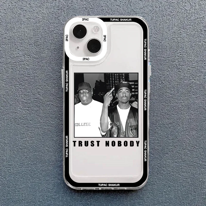 thumbnail image 1 of Funda de teléfono Tupac para Iphone, carcasa trasera suave a prueba de golpes para modelos 11, 12 Mini, 13, 15 Pro Max, SE2, 14, 7, 8 Plus, X, XS, XR, 1 of 5