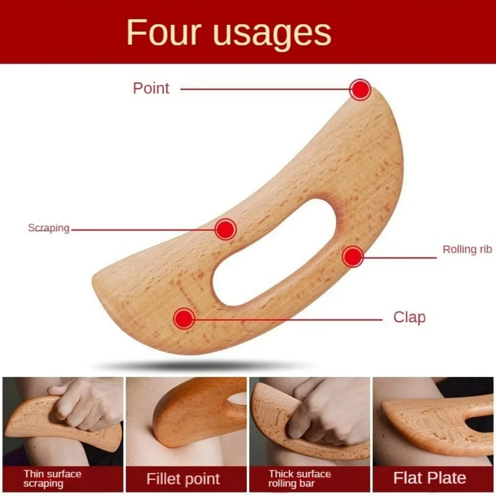 Wooden Gua Sha Tool Scraping Board Massage Tool Slimming Guasha Massage Board Gua Sha Scraper Body Massage Therapy Tool 2