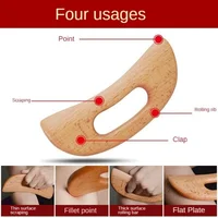 Wooden Gua Sha Tool Scraping Board Massage Tool Slimming Guasha Massage Board Gua Sha Scraper Body Massage Therapy Tool 2