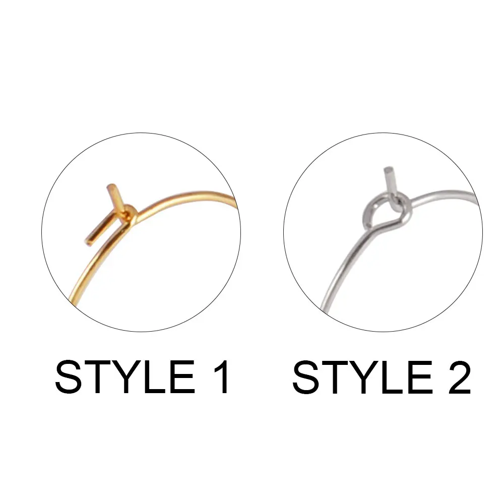 20PCS Premium Stainless Steel Large Circle Hoop Earrings