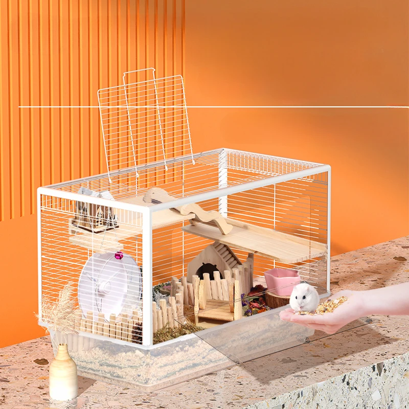 

Hamster Cage Feeding Box Large Oversized Villa Luxury Rutin Chicken Landscaping