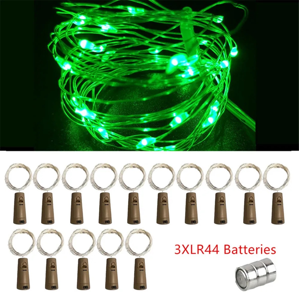 thumbnail image 1 of 15 piezas de lámpara de alambre de cobre para boda, cadena de luces de corcho para botella de vino, decoración para fiesta de Navidad, 10 piezas de tapón de botella para artesanía de vidrio, feria LED, 1 of 5