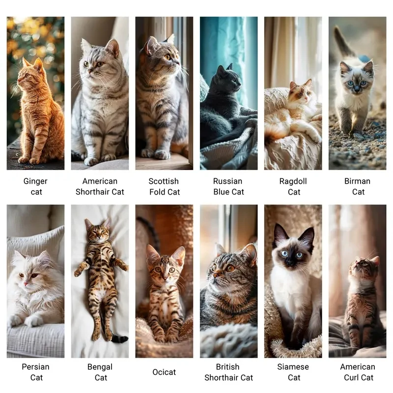 Magnetic Bookmarks 12 Pcs Cat Magnetic Bookmarks Assorted Pet Design Page Markers Readers Students Teachers Paper Reading Supplies