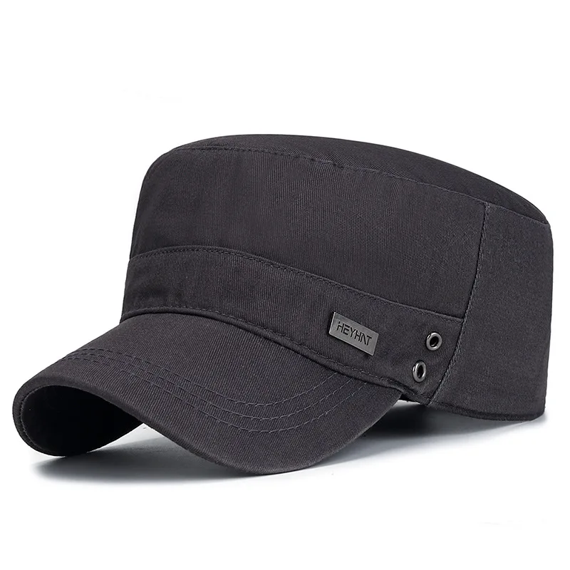 Baseball Cap Flat Vintage Adjustable Snapback Unisex Cotton Outdoor Casual Sun Protective