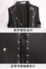 Men's Punk Style Leather Vests With Bandage Fashion Club Stage Wear Waistcoat Skinny PU Sleeveless Jacket For Male Size M-4XL 6