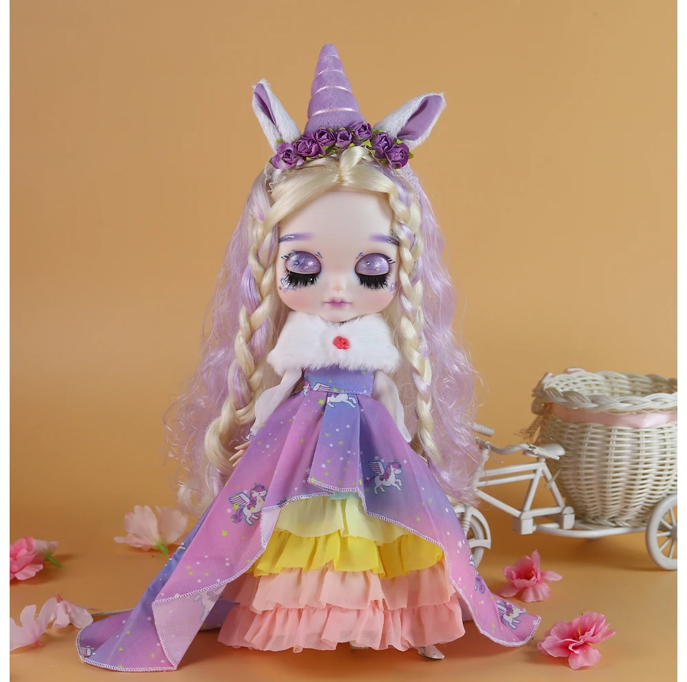 Barbara – Premium Custom Neo Blythe Doll with Multi-Color Hair, White Skin & Matte Cute Face 13