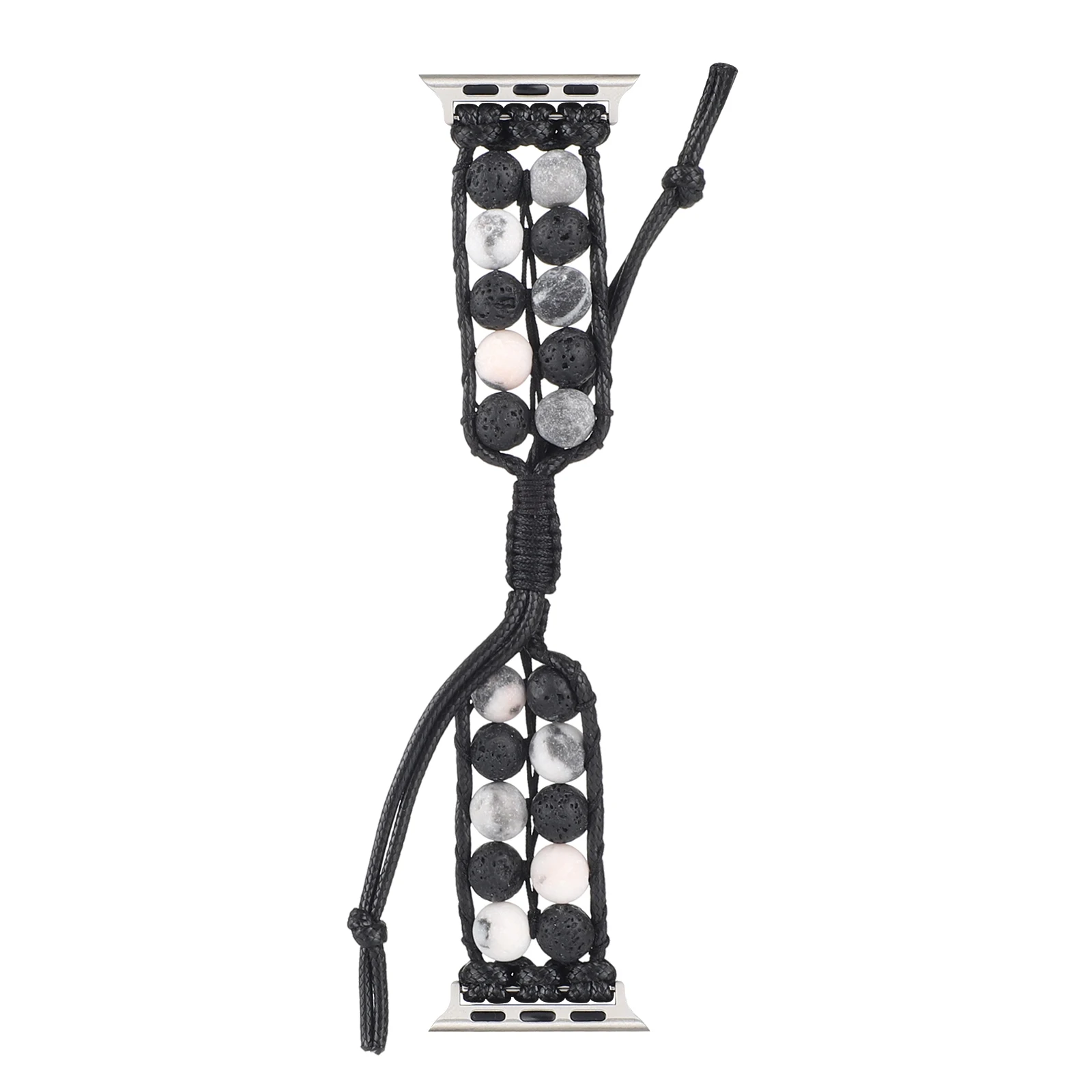 Agate Jewelry Strap For Apple Watch Band Ultra 8 7 45mm 41mm Adjustable braided bracelet iWatch 6 5 4 3 SE 44mm 42mm 40mm 38mm