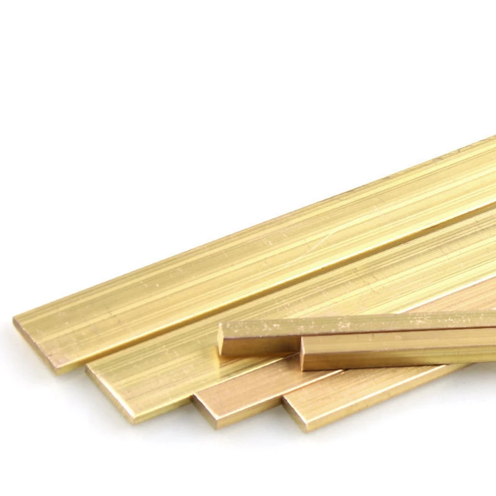 20x20x200mm 20x20x100mm H59 High Quality Brass Shaft Copper Square Flat Bar Model Maker DIY material All sizes in stock