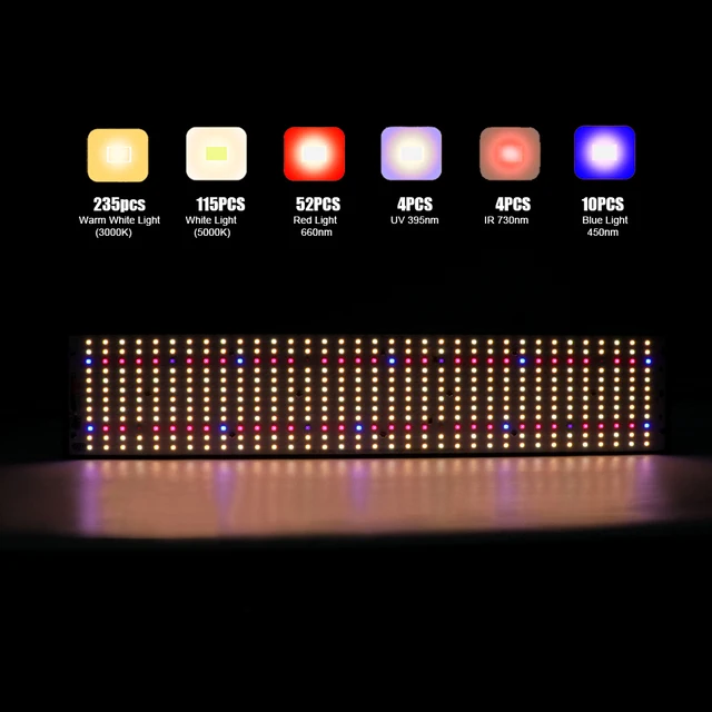 Samsung Lm282B Quantum Led Grow Light Valóban Kimenetel 240W Hidroponikus Növények Teljes Spektrumú Fito Lámpa Zöldség És Virágzáshoz - Image 2
